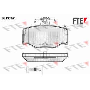 Bremsbelagsatz Scheibenbremse FTE 9010128