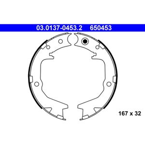 Bremsbackensatz Feststellbremse ATE 03.0137-0453.2