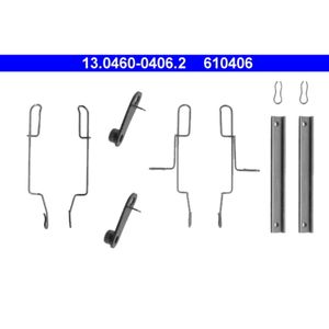 Zubehörsatz Scheibenbremsbelag ATE 13.0460-0406.2 für Citroën Peugeot BX