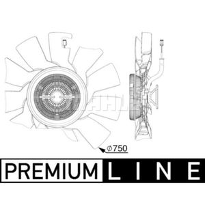 Lüfter Motorkühlung MAHLE CFF 528 000P