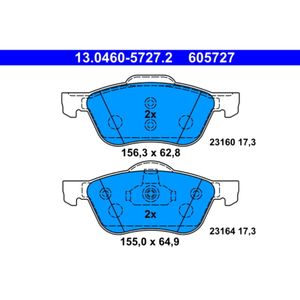 Bremsbelagsatz Scheibenbremse ATE 13.0460-5727.2