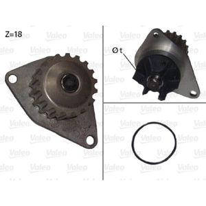 Wasserpumpe Motorkühlung VALEO 506721 für Peugeot Citroën 206 SW C3 I 307 C4