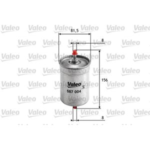 Kraftstofffilter VALEO 587004 für BMW Alfa Romeo Mercedes-Benz VW Renault Citroën