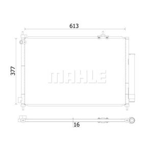 Kondensator Klimaanlage MAHLE AC 927 000S