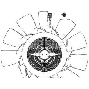 Lüfter Motorkühlung MAHLE CFF 495 000P
