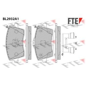 Bremsbelagsatz Scheibenbremse FTE 9011176 für Volvo XC40