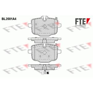 Bremsbelagsatz Scheibenbremse FTE 9010665 für BMW 5er X3