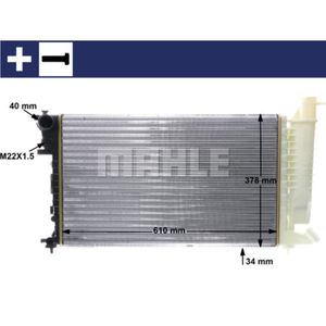 Kühler Motorkühlung MAHLE CR 497 000S für Citroën Peugeot ZX