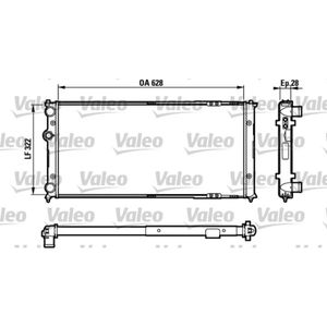 Kühler Motorkühlung VALEO 731728 für Seat VW Ibiza II Cordoba Caddy