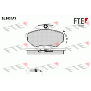 Bremsbelagsatz Scheibenbremse FTE 9010013 für VW Seat Golf II Jetta Passat B2