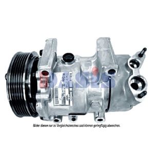 Kompressor Klimaanlage AKS DASIS 851367N für Citroën Peugeot C3 I Pluriel C2