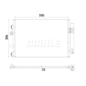 Kondensator Klimaanlage MAHLE AC 930 000S für Ford C-Max II Grand