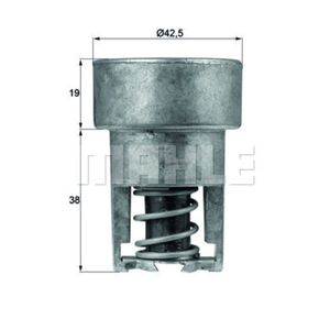 Thermostat Kühlmittel MAHLE TX 98 82 für Renault Volvo Skoda Daf Dacia 4