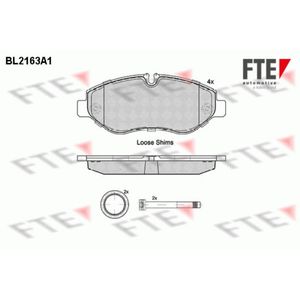 Bremsbelagsatz Scheibenbremse FTE 9010686