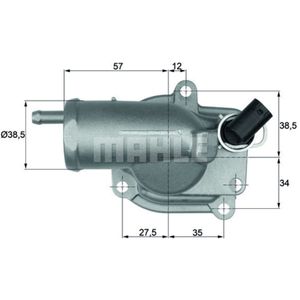 Thermostat Kühlmittel MAHLE TH 10 87 für Mercedes-Benz E