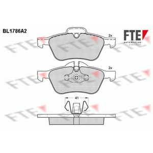 Bremsbelagsatz Scheibenbremse FTE 9010356 für Mini