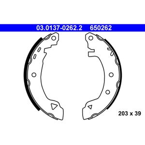 Bremsbackensatz ATE 03.0137-0262.2 für Alfa Romeo Fiat 33