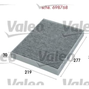 Filter Innenraumluft VALEO 698768 für VW Audi Porsche Opel Transporter T5 Q7