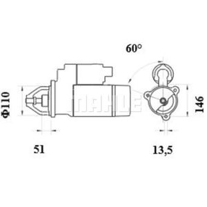 Starter MAHLE MS 104