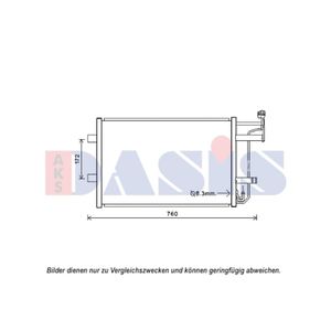 Kondensator Klimaanlage AKS DASIS 112042N