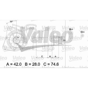 Generator VALEO 436385 für BMW 5er