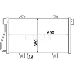 Kondensator Klimaanlage MAHLE AC 529 000S für Renault Master II