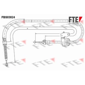 Seilzug Feststellbremse FTE 9250113 für Mini