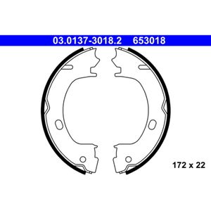 Bremsbackensatz Feststellbremse ATE 03.0137-3018.2 für Chrysler Sebring