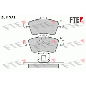 Bremsbelagsatz Scheibenbremse FTE 9010205 für VW Transporter T4