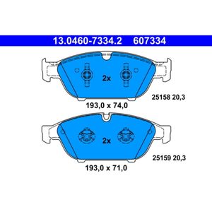 Bremsbelagsatz Scheibenbremse ATE 13.0460-7334.2 für Audi A7 Sportback A6 C7