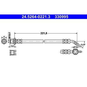 Bremsschlauch ATE 24.5264-0221.3