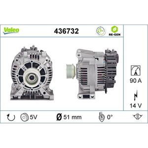 Generator VALEO 436732 für Mercedes-Benz A