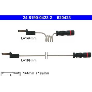Warnkontakt Bremsbelagverschleiß ATE 24.8190-0423.2 für Mercedes-Benz Sprinter