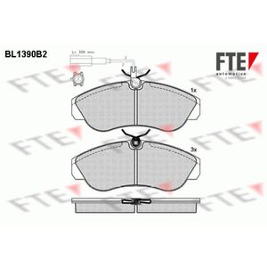 Bremsbelagsatz Scheibenbremse FTE 9010163 für Peugeot Fiat Citroën Boxer Ducato