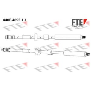 Bremsschlauch FTE 9240631 für Peugeot 5008 308 I