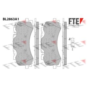 Bremsbelagsatz Scheibenbremse FTE 9011103 für Audi VW Q7