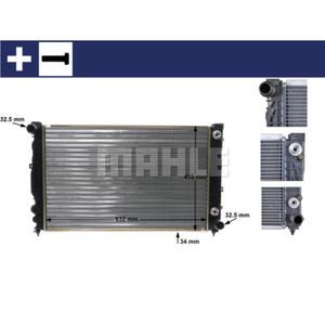 Kühler Motorkühlung MAHLE CR 648 000S für Audi VW Skoda A4 B5 A6 C4 Avant