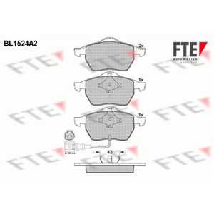 Bremsbelagsatz Scheibenbremse FTE 9010231 für VW Audi Skoda Seat Passat B3/B4 A3