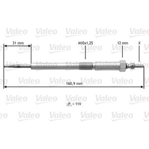 Glühkerze VALEO 345217 (10 Stk.)