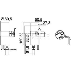 Trockner Klimaanlage MAHLE AD 290 000P für Ford Fiesta VI Van