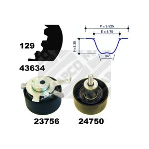 Zahnriemensatz MAPCO 23603 für Ford Mondeo II Turnier Cougar Focus I