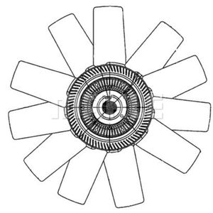 Lüfter Motorkühlung MAHLE CFF 490 000P für VW LT 28-35 II