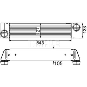 Ladeluftkühler MAHLE CI 193 000P für BMW 7er