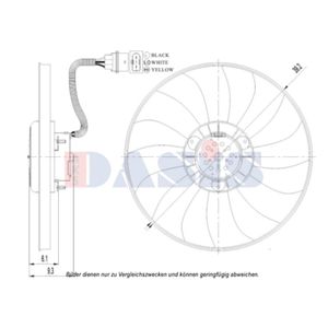 Lüfter Motorkühlung AKS DASIS 048116N für VW Seat Skoda Polo Ibiza III Cordoba