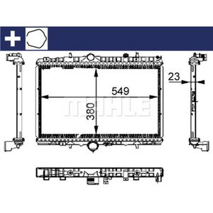 Kühler Motorkühlung MAHLE CR 392 000S für Peugeot Citroën 406 Break 607 C5 I