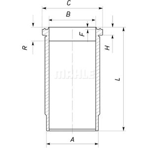 Zylinderlaufbuchse MAHLE 037 WN 22 00