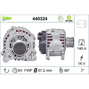 Generator VALEO 440324 für Seat VW Skoda Ibiza IV SC Polo V Fabia II