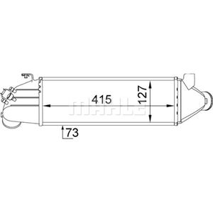 Ladeluftkühler MAHLE CI 203 000S für Ford Transit Tourneo