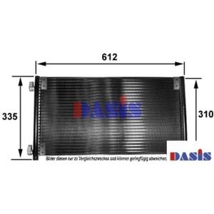 Kondensator Klimaanlage AKS DASIS 082018N für Fiat Punto