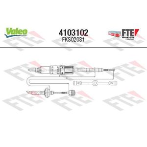 Seilzug Kupplungsbetätigung VALEO 4103102 für VW Transporter T4